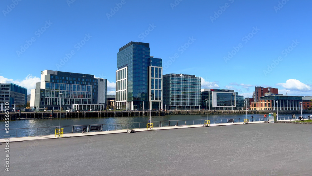 River Lagan in the city of Belfast - Ireland travel photography River Lagan in the city of Belfast - Ireland travel photography