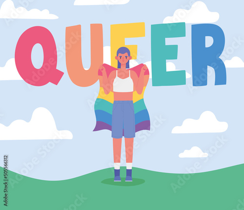 queer person illustration