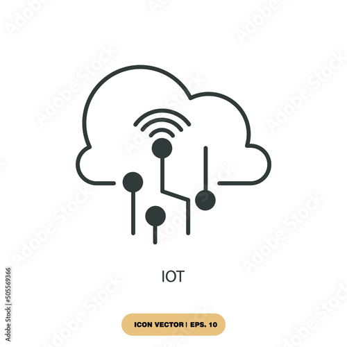 iot icons  symbol vector elements for infographic web