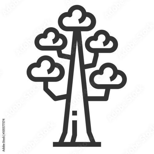 Tree line icon