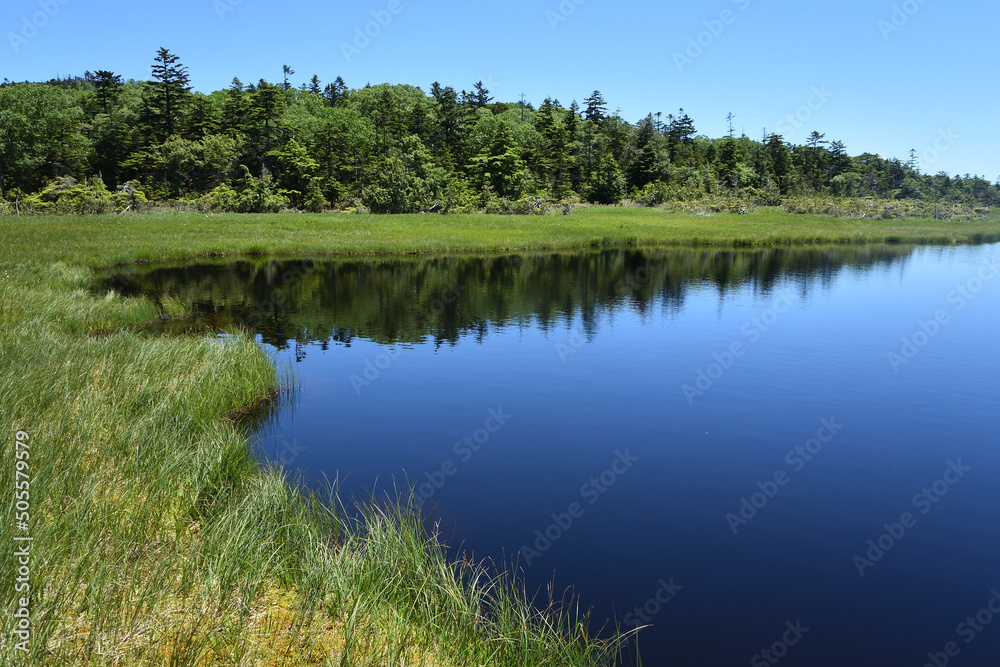 lots of lakes in wetland at high altitude