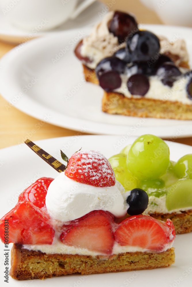 フルーツケーキ 苺タルト 葡萄タルト フルーツケーキ 苺タルト 葡萄タルト