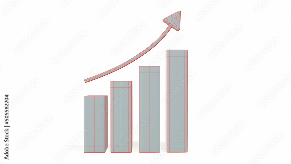 Financial news. Trading stock news impulses. Market movements creative concept charts up, infographics. 3d-rendring Financial news. Trading stock news impulses. Market movements creative concept charts up, infographics. 3d-rendring