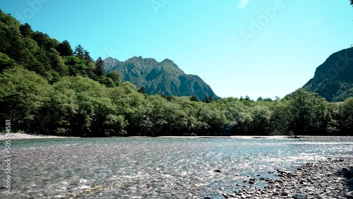 上高地の梓川の映像 photo