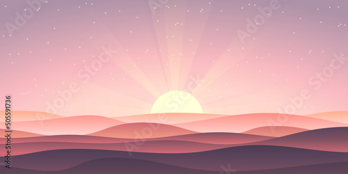 Nature landscape vector design