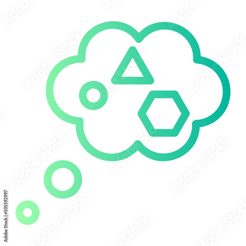 imagination gradient icon