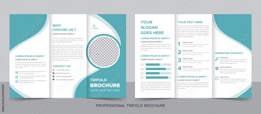 Creative corporate modern business trifold brochure template, trifold layout, letter, a4 size brochure. Creative corporate modern business trifold brochure template, trifold layout, letter, a4 size brochure.