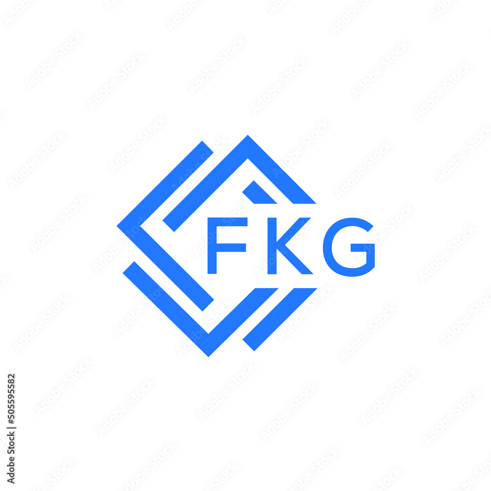 FKG letter logo design on white background. FKG  creative initials letter logo concept. FKG letter design.