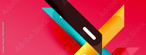 Background overlapping lines. Dynamic lines abstract wallpaper. Straight lines composition vector illustration for wallpaper banner background or landing page