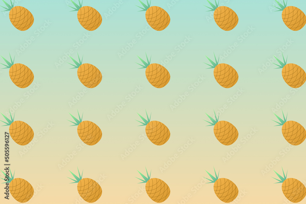 Pineapple pattern background Pineapple pattern background