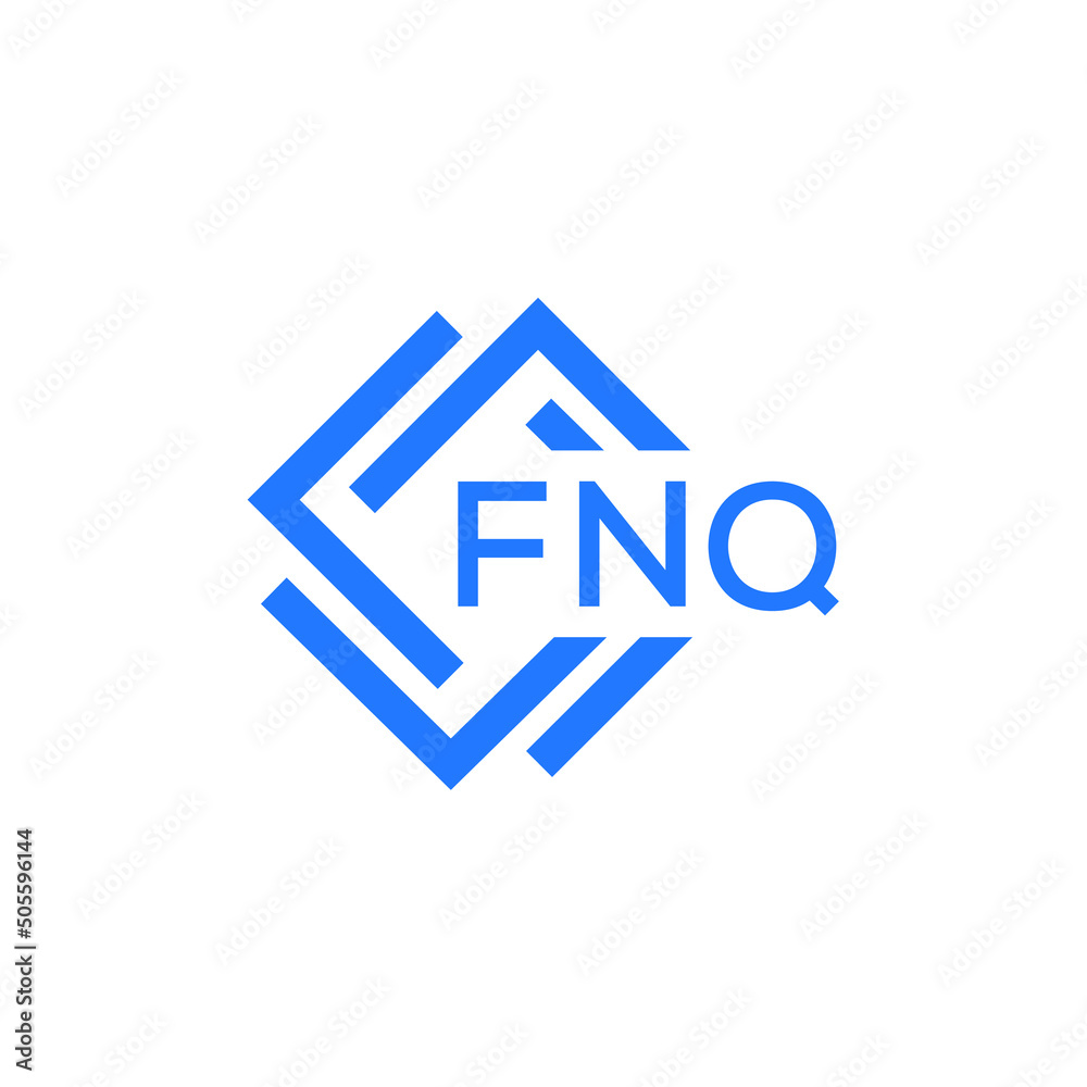 FNQ technology letter logo design on white  background. FNQ creative initials technology letter logo concept. FNQ technology letter design.