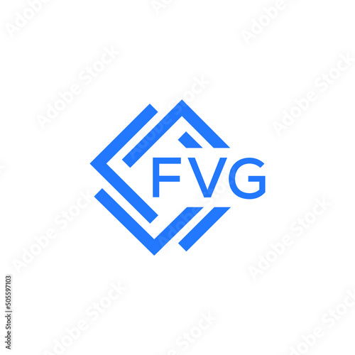 FVG letter logo design on white background. FVG  creative initials letter logo concept. FVG letter design. photo