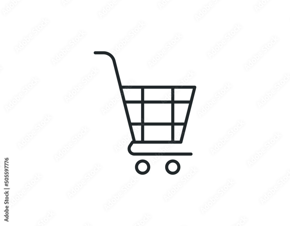 Shopping cart icon vector illustration