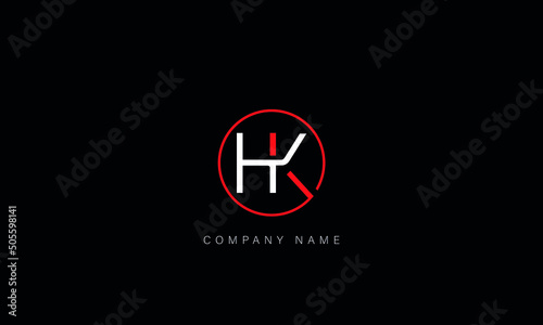 HK, KH, Letters Logo Monogram