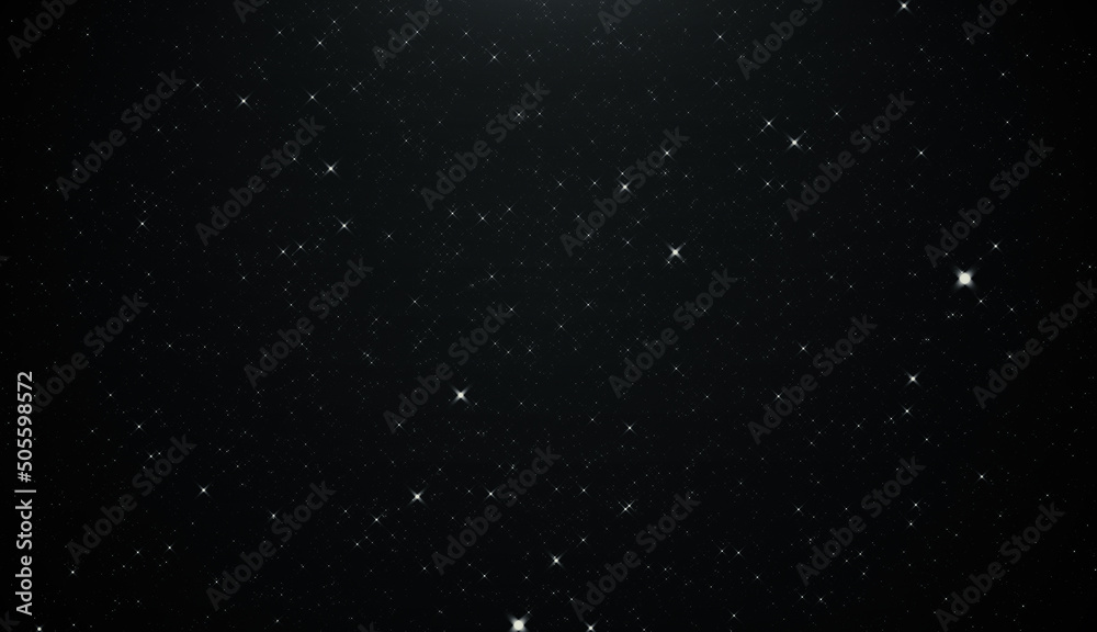 Night sky with stars sparkling background