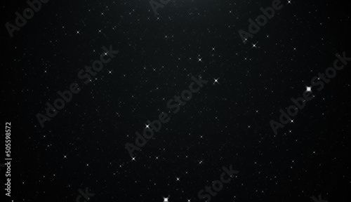 Night sky with stars sparkling background