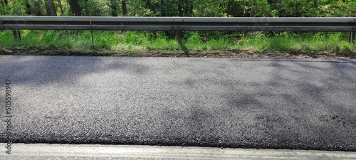 Canvas Nowa warstwa bitumiczna nawierzchni asfaltowej.