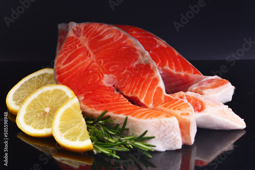 Fish steak salmon