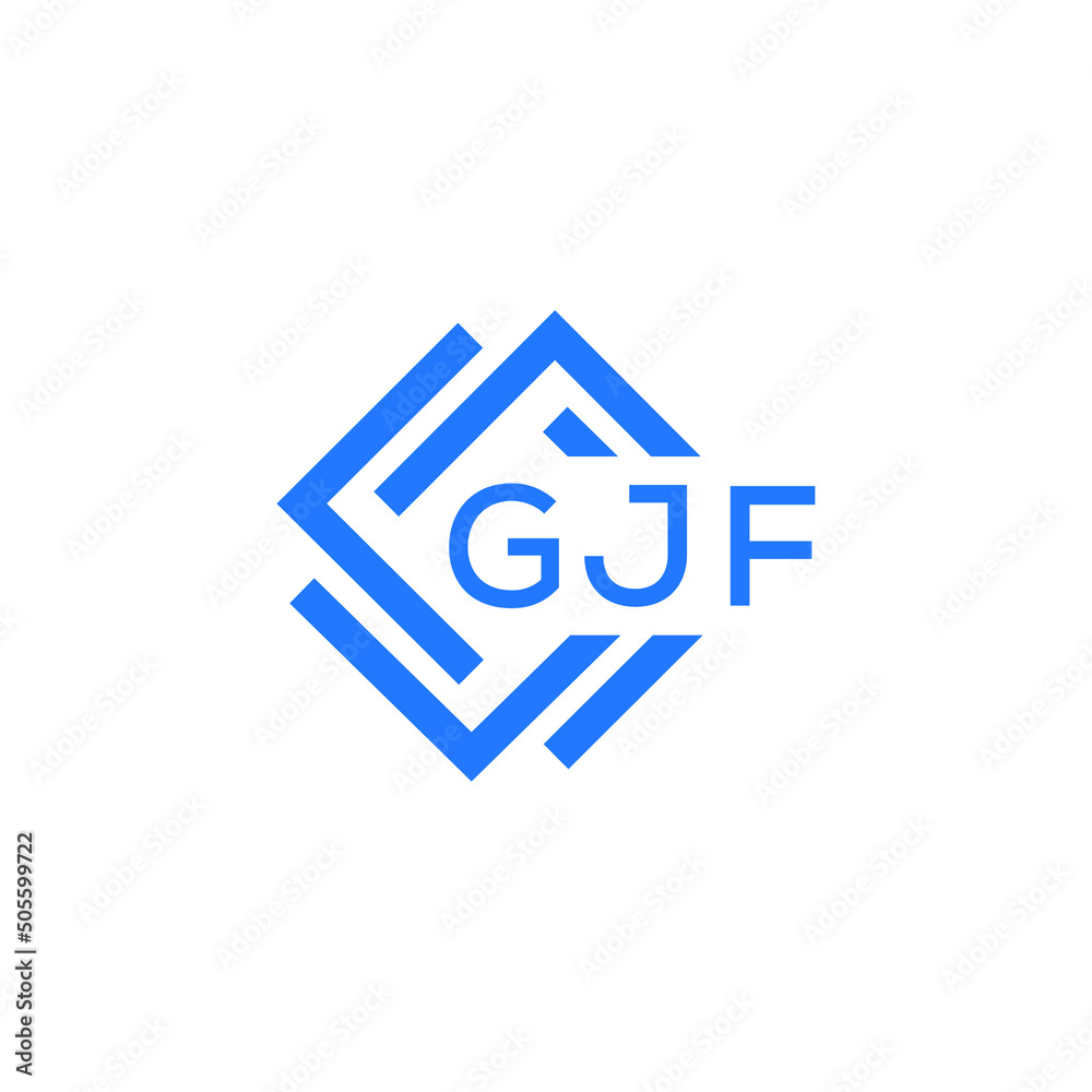GJF technology letter logo design on white  background. GJF creative initials technology letter logo concept. GJF technology letter design.
