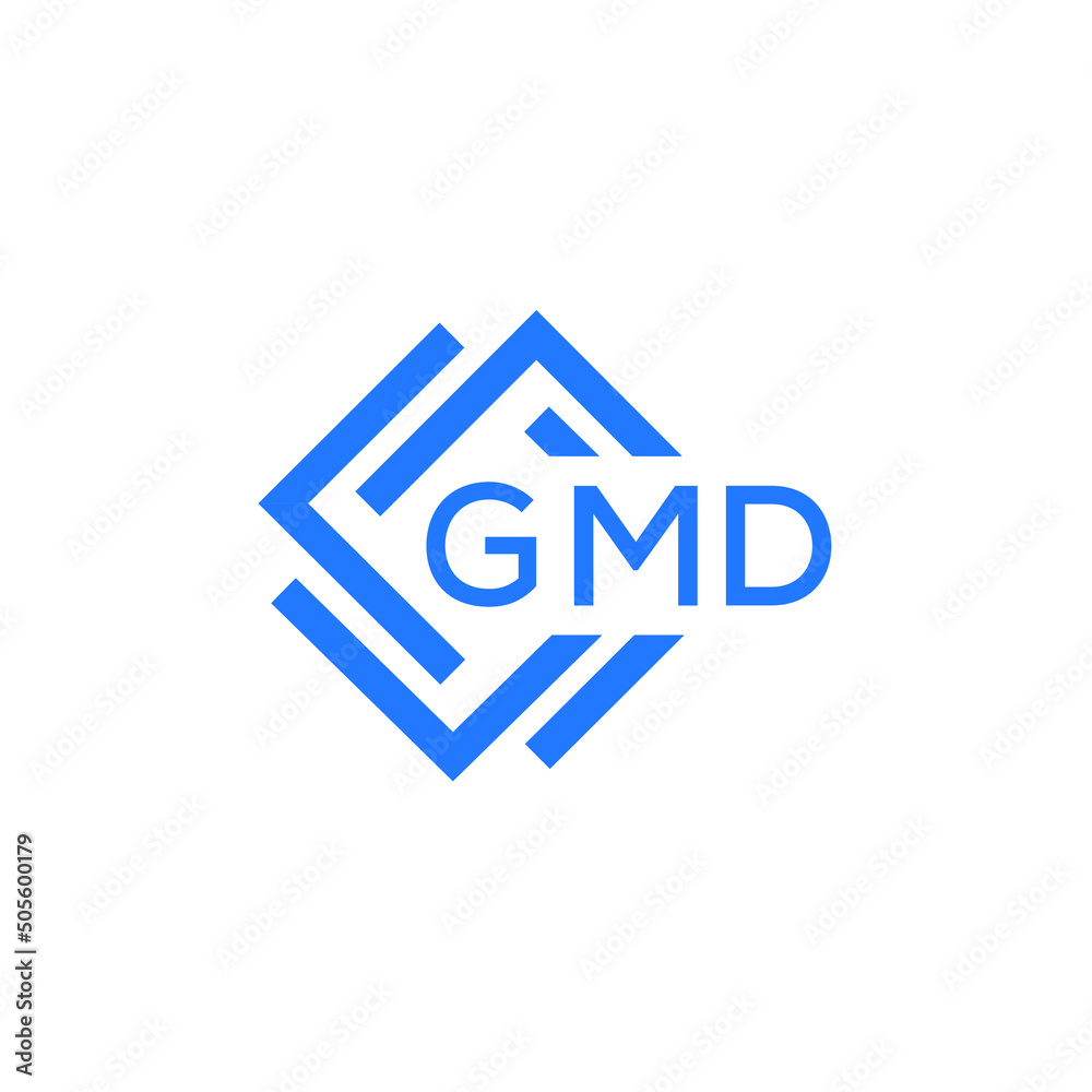 GMD technology letter logo design on white  background. GMD creative initials technology letter logo concept. GMD technology letter design.
