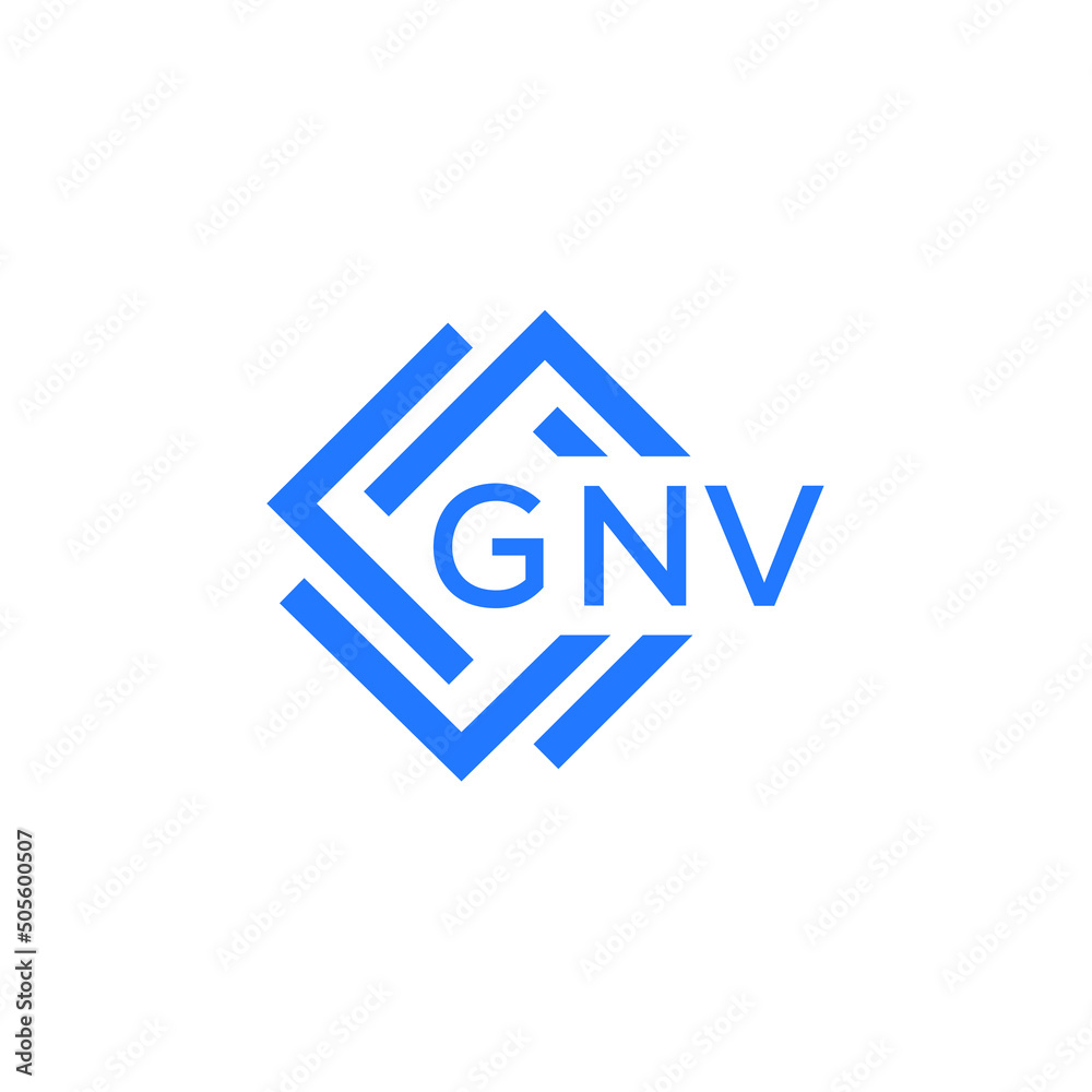 GNV technology letter logo design on white  background. GNV creative initials technology letter logo concept. GNV technology letter design.
