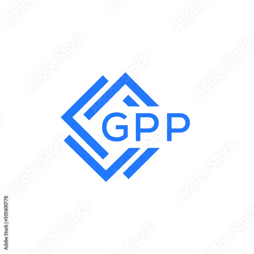 GPP technology letter logo design on white  background. GPP creative initials technology letter logo concept. GPP technology letter design.
 photo