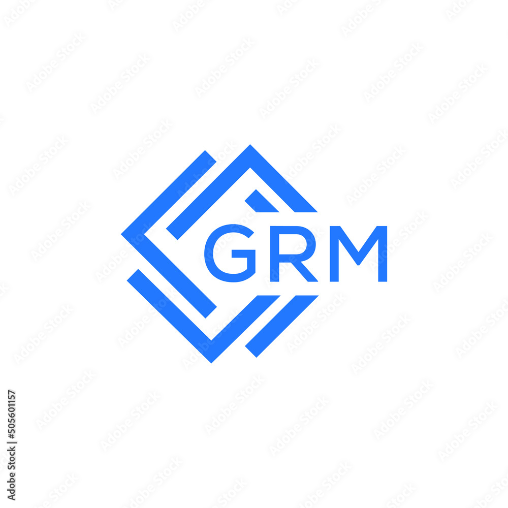 GRM technology letter logo design on white  background. GRM creative initials technology letter logo concept. GRM technology letter design. 
