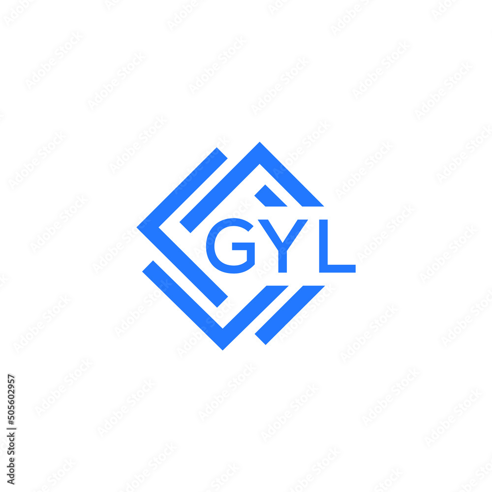 GYL technology letter logo design on white  background. GYL creative initials technology letter logo concept. GYL technology letter design.