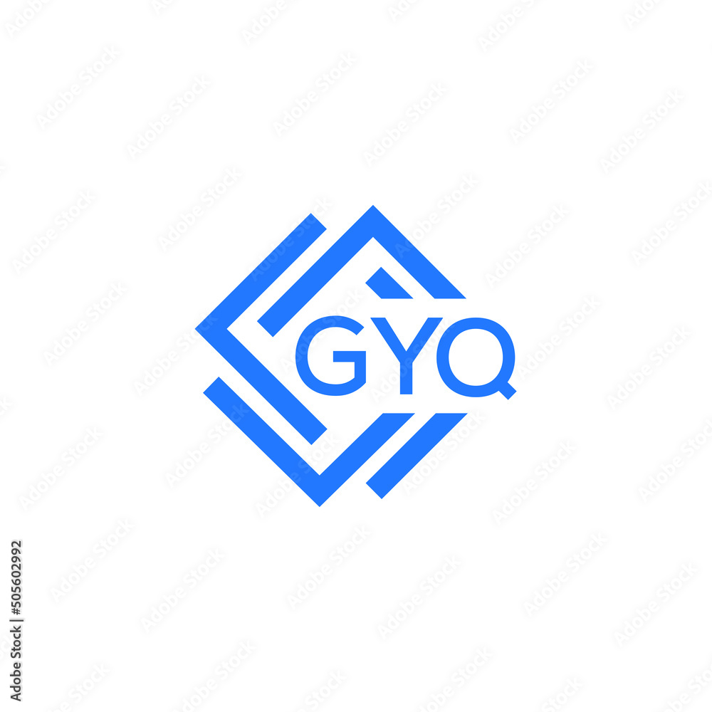 GYQ technology letter logo design on white  background. GYQ creative initials technology letter logo concept. GYQ technology letter design.