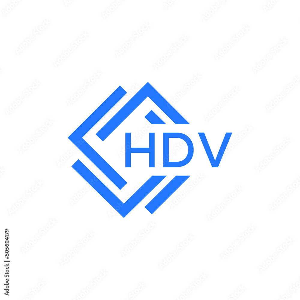 HDV letter logo design on white background. HDV  creative initials letter logo concept. HDV letter design.

