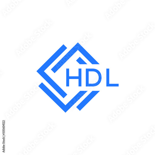 HDL letter logo design on white background. HDL  creative initials letter logo concept. HDL letter design.
