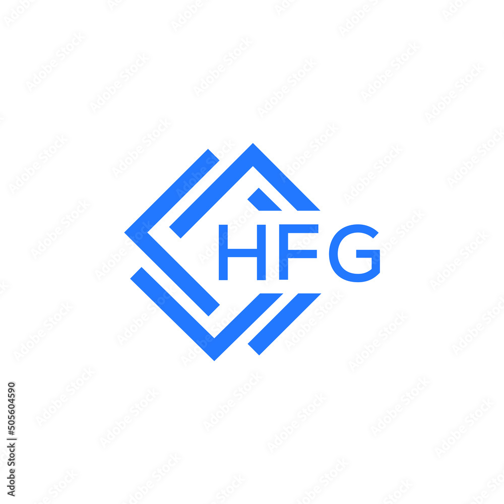 HFG letter logo design on white background. HFG  creative initials letter logo concept. HFG letter design.