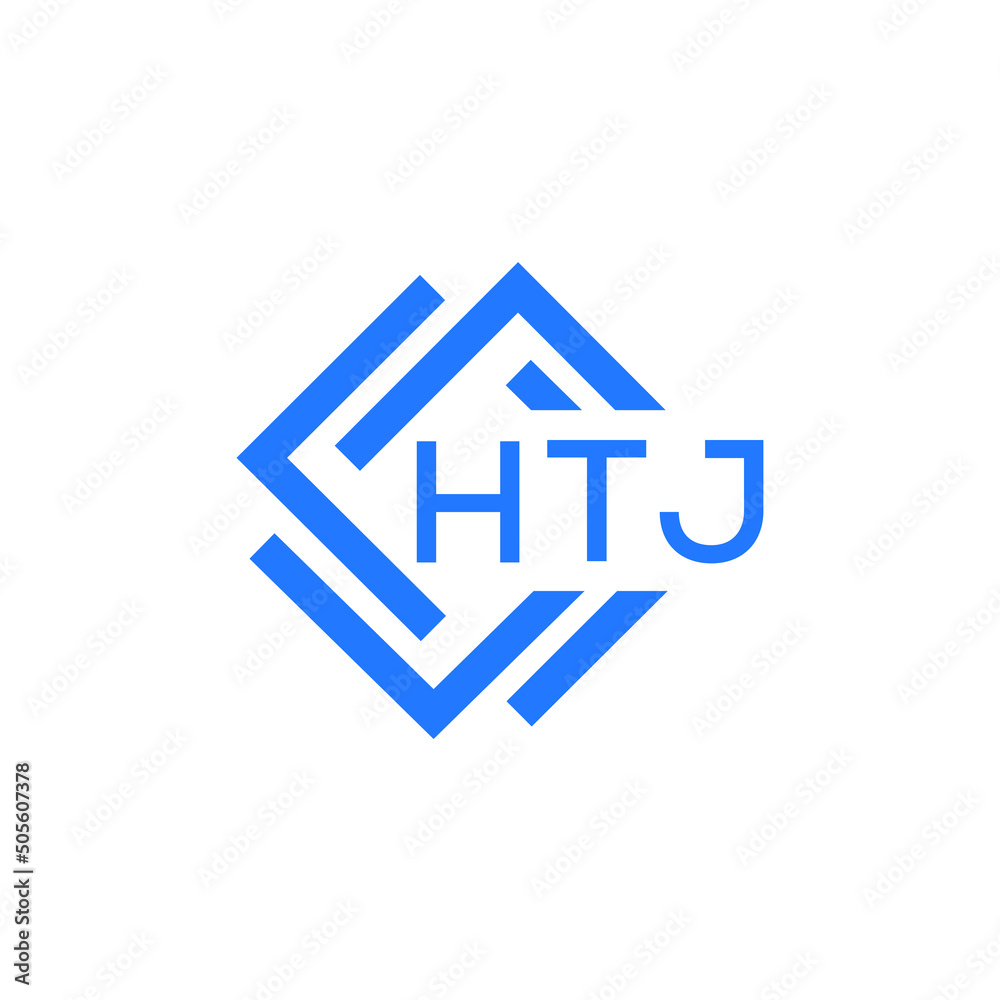 HTJ technology letter logo design on white  background. HTJ creative initials technology letter logo concept. HTJ technology letter design.
