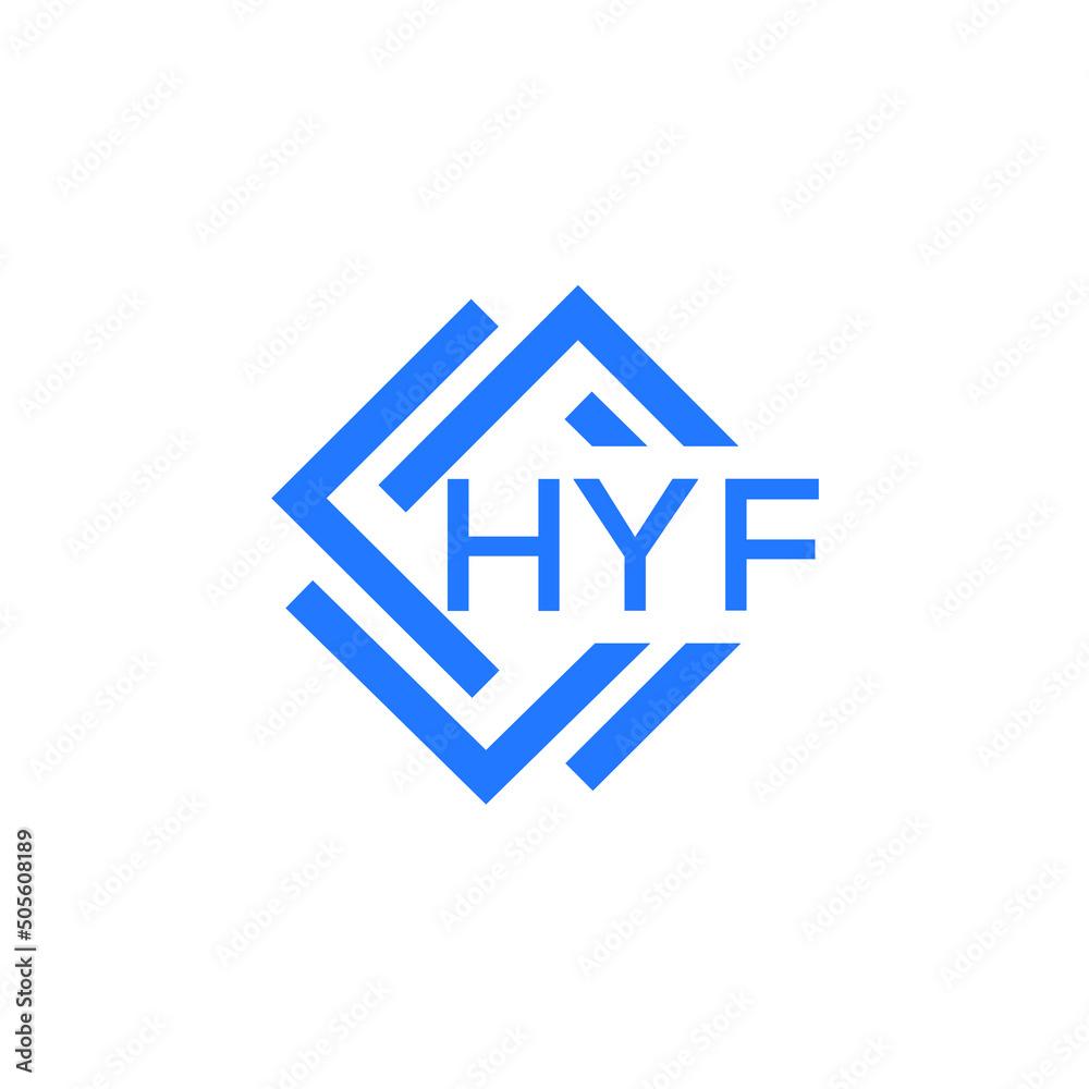 HYF letter logo design on white background. HYF creative initials letter logo concept. HYF letter design. HYF letter logo design on white background. HYF creative initials letter logo concept. HYF letter design.