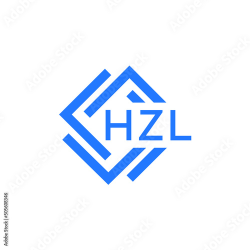 HZL letter logo design on white background. HZL  creative initials letter logo concept. HZL letter design. photo