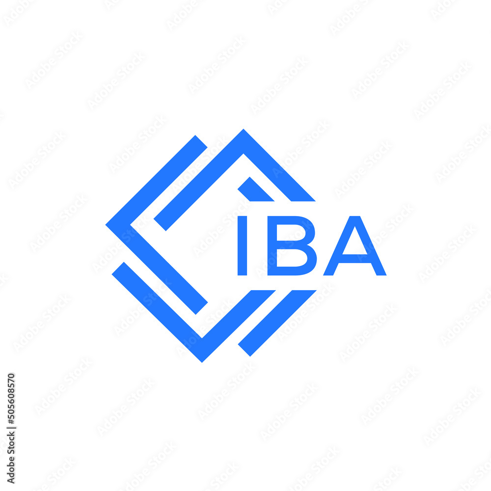 IBA letter logo design on white background. IBA creative initials letter logo concept. IBA letter design. IBA letter logo design on white background. IBA creative initials letter logo concept. IBA letter design.