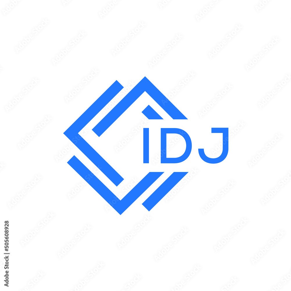 IDJ technology letter logo design on white  background. IDJ creative initials technology letter logo concept. IDJ technology letter design.