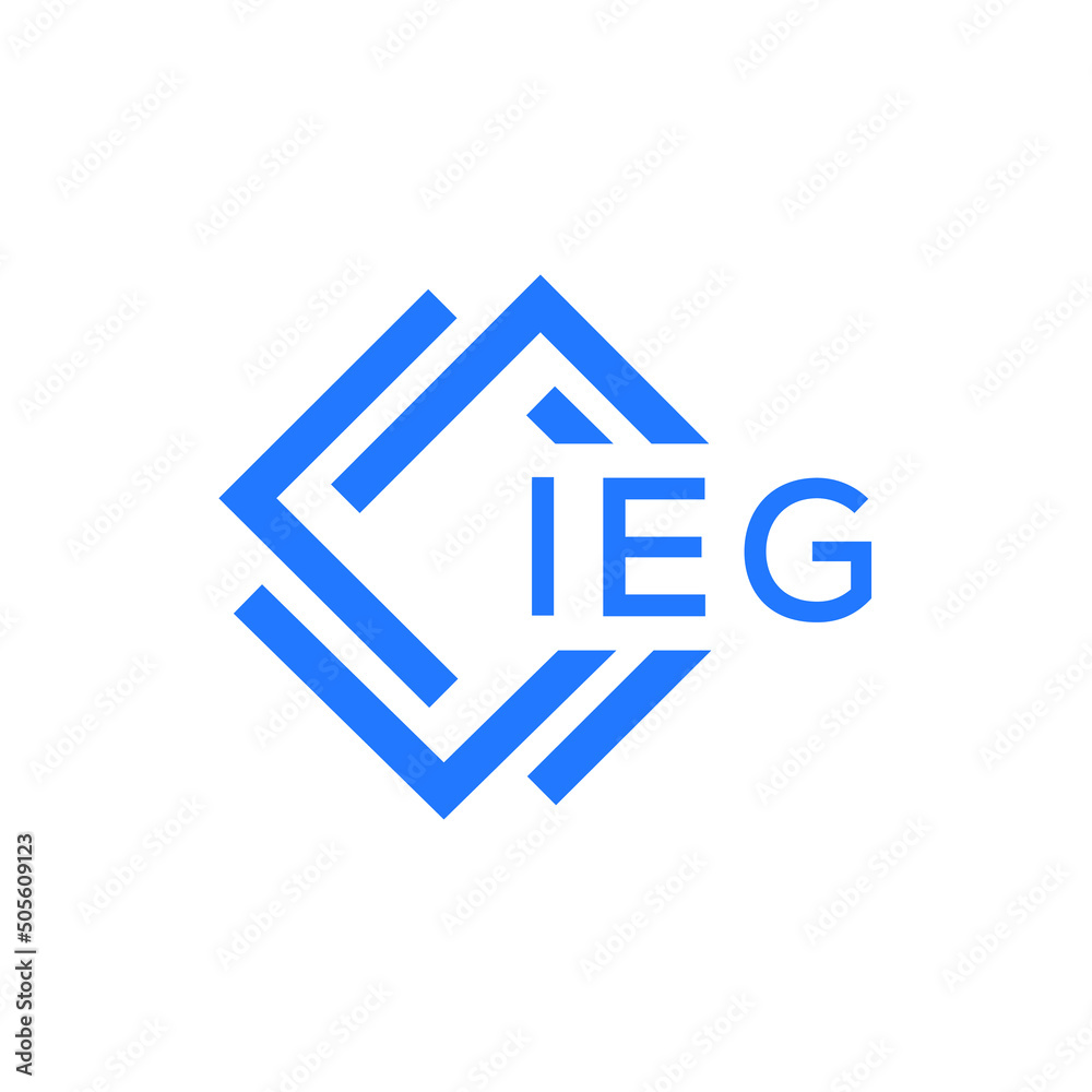 IEG technology letter logo design on white  background. IEG creative initials technology letter logo concept. IEG technology letter design.