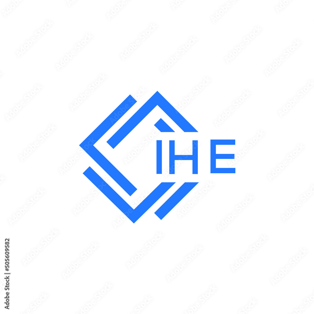 IHE technology letter logo design on white  background. IHE creative initials technology letter logo concept. IHE technology letter design.
