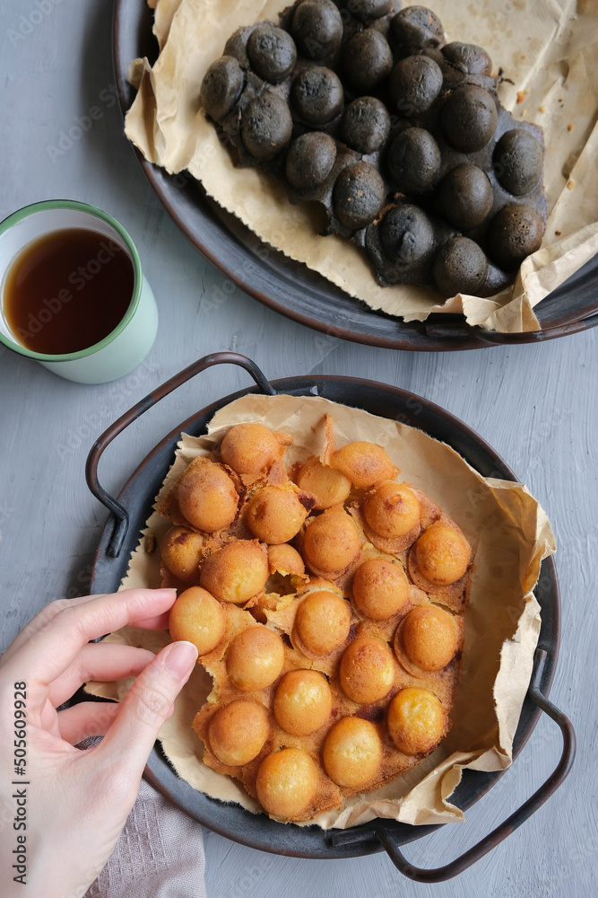 The ever popular street food snacks made famous in Hong Kong. Charcooal