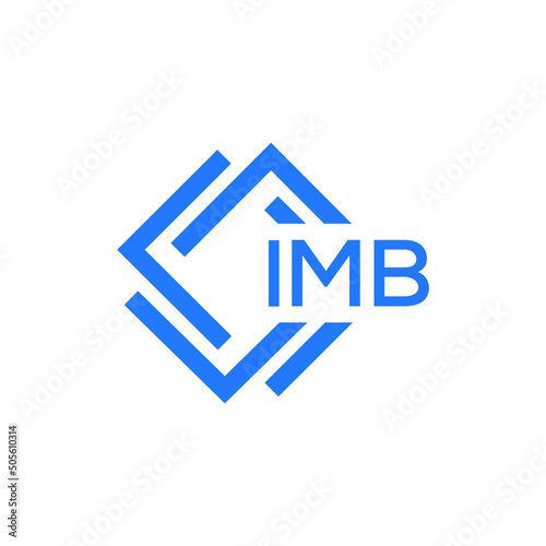 IMB technology letter logo design on white  background. IMB creative initials technology letter logo concept. IMB technology letter design.
 photo