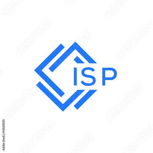 ISP technology letter logo design on white  background. ISP creative initials technology letter logo concept. ISP technology letter design.