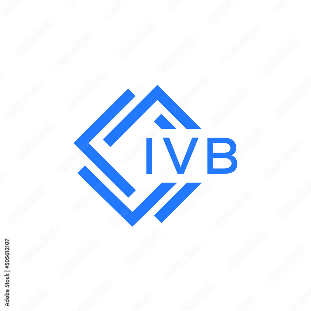IVB technology letter logo design on white  background. IVB creative initials technology letter logo concept. IVB technology letter design.