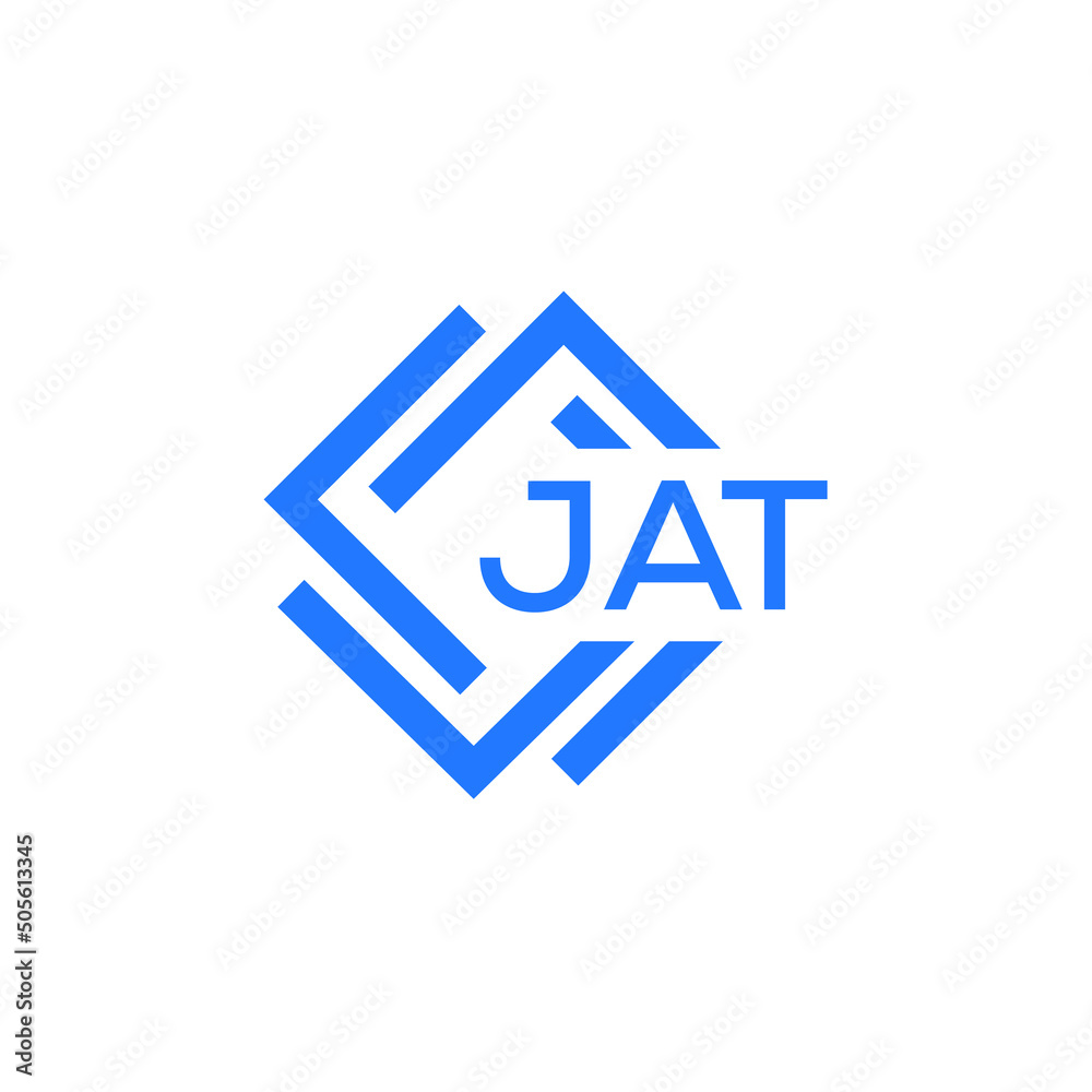 JAT technology letter logo design on white  background. JAT creative initials technology letter logo concept. JAT technology letter design.
