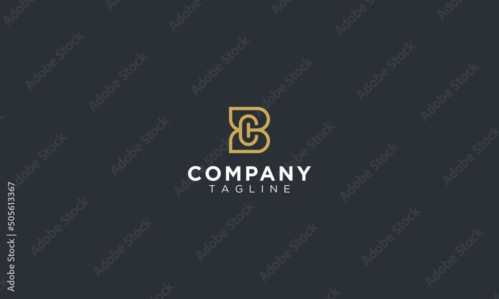 Letter B C icon vector logo design