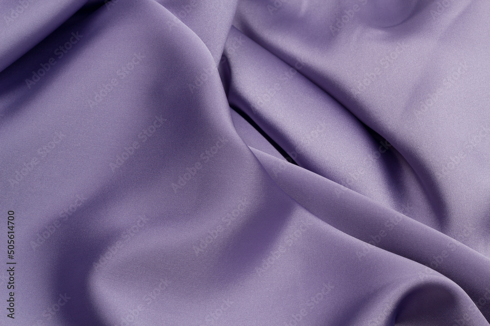 Close-up of rippled silk fabric texture Close-up of rippled silk fabric texture