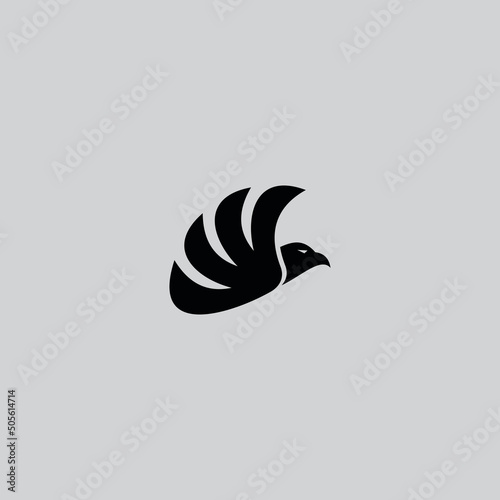 Eagle wing logo design vector