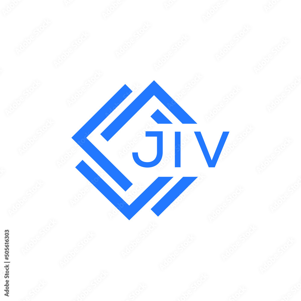 JIV technology letter logo design on white  background. JIV creative initials technology letter logo concept. JIV technology letter design.