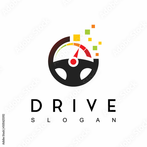 Drive Tech Logo, Online Driver Icon