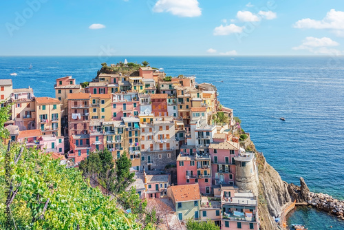 Manarola village in Cinque Terre national park, Italy